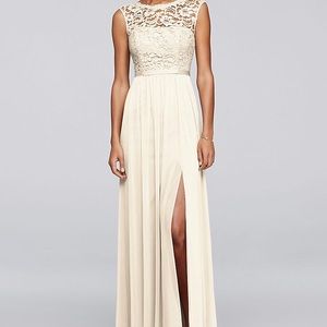David’s Bridal Lace Dress in Ivory